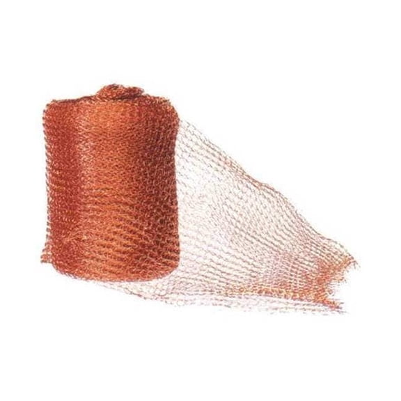 Carbon Steel Wire Mesh, 6 in W, 240 in L, 0.063 in Wire Dia, Brown