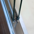thumbnail image 5 of 56-60"W x 60"H Double Sliding Tub Shower Door, Aluminium Alloy Frame in Chrome, 1/4" (6mm) Thick SGCC Tempered Clear Glass., 5 of 9