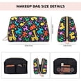 thumbnail image 5 of Cauagu Colorful Air Balloons1 Print Large Cosmetic Bag,Portable Cosmetics Pouch Travel Makeup Bag Large Capacity Travel Makeup Case Organizer Makeup Brush Organizer, 5 of 8