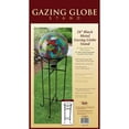 thumbnail image 2 of Alpine Corporation 24" Tall Indoor/Outdoor Metal Gazing Globe Display Stand, Black, 2 of 2