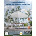 thumbnail image 6 of 10x10ft Canopy Replacement Top with Silver Coated, Waterproof & UV Protection Pop Up Canopy Tent Cover for Outdoor Garden Patio Sun Shade (Top Only), 6 of 7