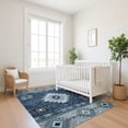 thumbnail image 7 of Addison Rugs Mayfield Premium Machine Washable Transitional Tribal Blue Rectangle Rug, 10' x 14', 7 of 7
