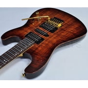Schecter CET Koa Top USA Custom Shop Electric Guitar Tobacco Burst