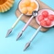 thumbnail image 1 of MTBLYS Cuchara de acero inoxidable para melón | Cuchara de fruta de doble cara | Cortador de sandía 2 en 1 | Utensilio de cocina | Calidad profesional | 17|5 cm, 1 of 5