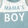 thumbnail image 5 of Coerni Toddler Baby Boy Mother's Day Outfits Crewneck Sleeveless Letter Print Tank Tops Elastic Shorts Casual Summer Clothes Hawaii Holiday Set, 5 of 9