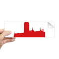 thumbnail image 1 of Autocollant Pare-Chocs Rectangulaire Hamburg Germany Red Landmark pour Carnet de Notes, 1 of 1
