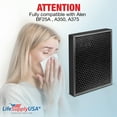 thumbnail image 2 of LifeSupplyUSA True HEPA Filter Replacement Compatible with Alen BF25A HEPA-Pure HEPA-Fresh A350, A375 Air Purifier, 2 of 5