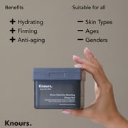 Knours. Plump Pad | Natural Plant | Smooth Lines, Firming, Elasticity | Collagen Support | 2-in-1 Toner Pad + Face Mask | Holy Basil | Power Elasticity-Boosting | All Skin | 110 Count | 185ml/6.25oz