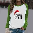 thumbnail image 1 of Jienlioq Hauts pour Femmes Tendance Imprimé Poitrine Col Rond Manches Longues Chandail Cyberlundi, 1 of 4