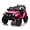 Rose Red, variant on Shininglove 12V Kids Ride on Car SUV with Remote Control LED Lights(Black)