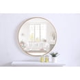 thumbnail image 3 of Metal frame Round Mirror 32 inch Brass finish, 3 of 5