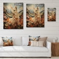 thumbnail image 4 of Designart "Alpacas Lazy Daytime" Animals Print on Natural Pine Wood, 4 of 5