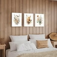 thumbnail image 3 of Floral Wall Art Framed Set of 3 Flowers Art Prints,Watercolors Flower Wall Decor Living Room,Minimalist Botanical Wall Art Modern Wall Decor for Bathroom Bedroom Office,12"x16, 3 of 6