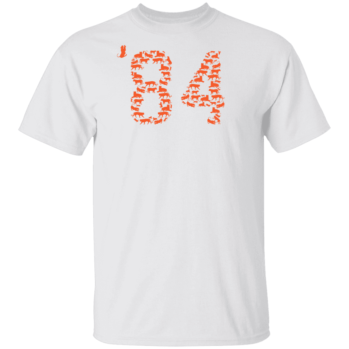 84 Tigers Gildan 5.3 oz. T-Shirt White 
