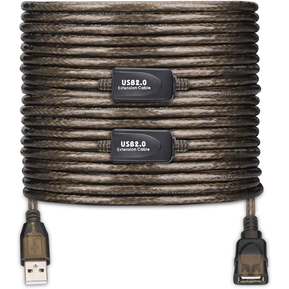 LDKCOK USB 2.0 Type un Mâle à un Câble d'Extension de Répéteur Actif Femelle 75ft, Haute Vitesse 480 Mbps