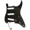 Black White, variant on AxLabs Habanero 3 Ply 11-Hole Mount Pre-Wired S/S/S Pickguard Black White