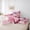 Pink Elephant, variant on Erosebridal Cartoon Bear Doll Twin Bedding Sets 7-Piece, Glitter Love Heart Print Bedding Comforter Set