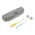 thumbnail image 1 of Estuche para gafas de sol de automóvil Unique Bargains para Skoda Koroq 2019-2022, soporte para gafas de sol, caja de almacenamiento de tela de ABS gris, 1 juego, 1 of 1