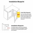 thumbnail image 6 of LUXEYARD Shaker Blind Bases Kitchen Cabinet, Ready to Assemble, 24 D x 36 W x 34.5 H, White, 6 of 9