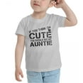 thumbnail image 3 of If You Think im You Should See My Auntie Cute Toddler T Shirts for Boys Girls (Gray, 3T), 3 of 5