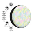 thumbnail image 4 of Honeii Color Rabbit Print Tire Covers, Waterproof Anti-UV Sun Snow Rain Tire Covers for Trailers, RV, Camper, SUV, Truck-14 inch, 4 of 6