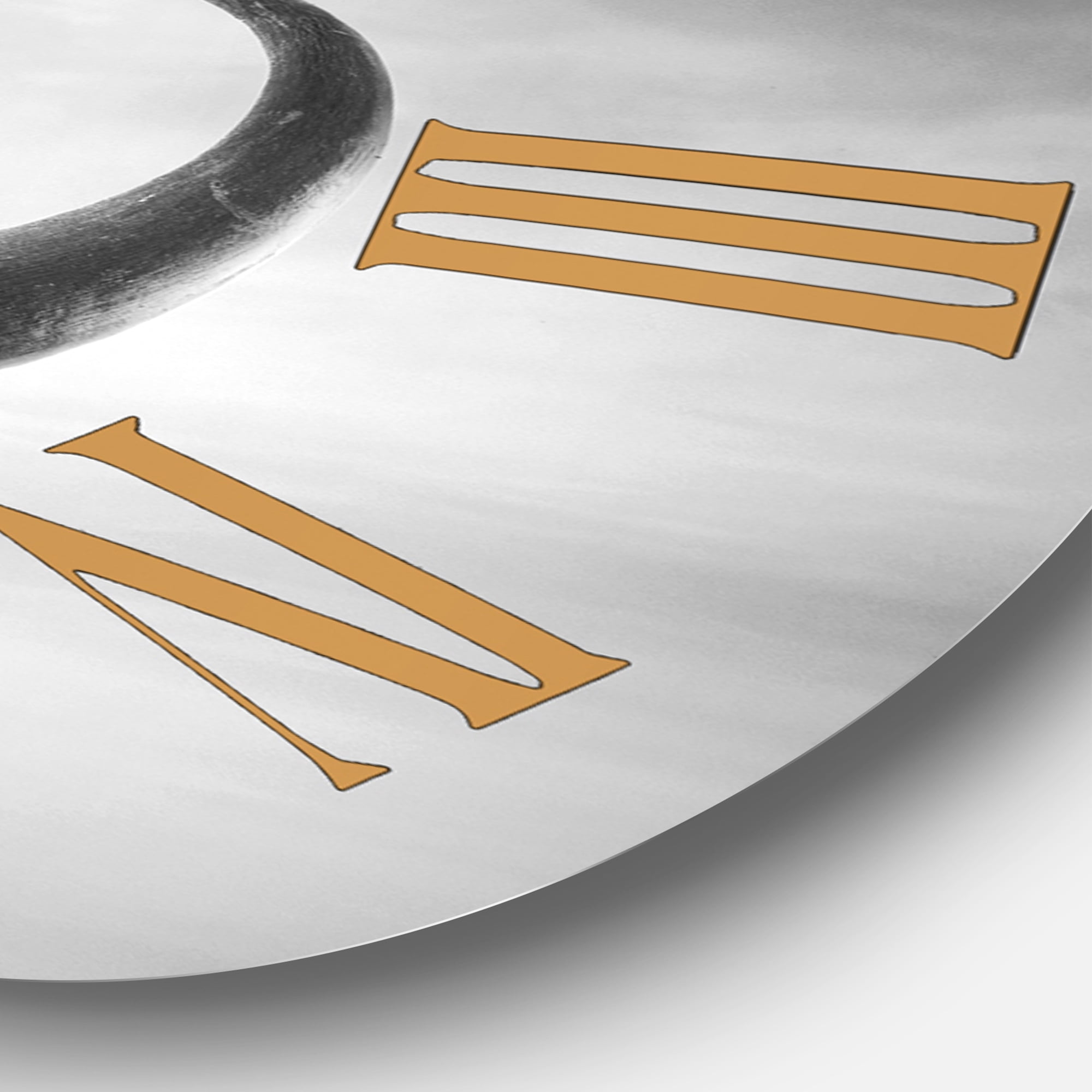 Designart 1 in Quartz Farmhouse Wall Clock