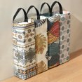 thumbnail image 3 of Flmtop Garbage Bag Holder Wall Hanging Large Capacity Pull Type Canvas Multipurpose Grocery Waste Bag Container Kitchen Supplies, 3 of 11