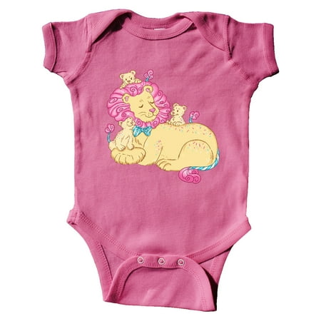 

Inktastic Cotton Candy Lions with Pink Mane Gift Baby Boy or Baby Girl Bodysuit