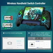 ESYWEN Joypad for Switch/Oled, Replacement for Switch Joy Cons with Programmable, Turbo & Back Buttons , Handheld Grip