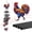 Chicken, variant on Hummingbird Wind Chimes for Outside Wind Chimes Outdoor Garden Metal Wind Chimes Butterfly Cardinal Dragonfly Hummingbird Wind Chimes Gifts for Mom Grandma Memorial Sympathy Yard Patio Decor