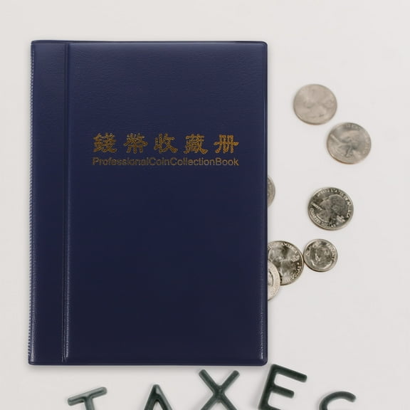 OUNONA  Collector Coin Collection Book Commemorative Rose Black