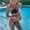 ☪297-Black, variant on Women's Summer Two-TTwo Braided Strap Bikini Set - Two Piece Swimwear with Color Block Detail