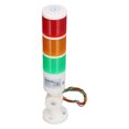 thumbnail image 2 of Dispositivo De Advertencia LED, Torre De Señal De Alarma De 3 Colores 50-60 HZ AC220V Carcasa De ABS Plegable Con Zumbador Para Carretera, 2 of 7