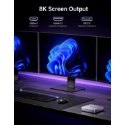 MINISFORUM AI X1 Pro-370 Mini PC AMD Ryzen AI 9 HX 370(12C/24T) 32GB DDR5 1TB SSD, HDMI|DP|2xUSB4 Output, 2xRJ45 Port, WiFi7, BT5.4 Desktop Computer