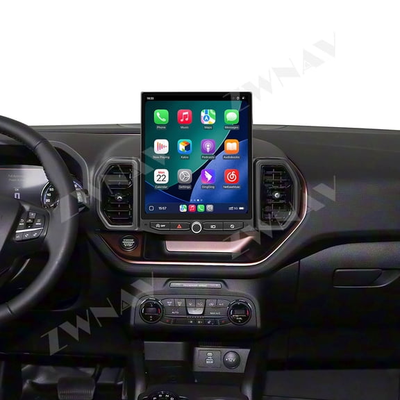 ZWNAV 12.1 inch Android 14 for Ford Bronco Sport 2021-2024 Car Radio Multimedia Video Player GPS Stereo CarPlay