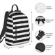 thumbnail image 2 of Easygdp Black And White Stripes para Easygdp Yak - Mochila Casual Ligera y Resistente para Viaje y Senderismo para Hombres y Mujeres, 2 of 7