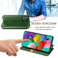 thumbnail image 5 of Galaxy A71 5G Case, Premium PU Leather TPU Wallet Cover with Card Holder Kickstand Hidden Magnetic Adsorption Shockproof Flip Folio Cell Phone Protective Case for Samsung Galaxy A71 5G,Green, 5 of 9
