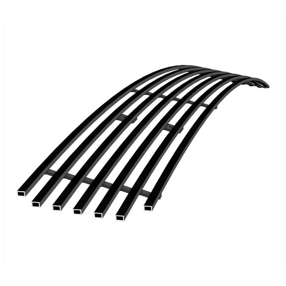 APS Compatible with Chevy Silverado 2500HD 3500HD 2007-2010 Lower Bumper Stainless Steel SS Black Billet Front Grill Grille Insert C66588H