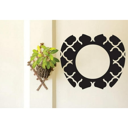 Do It Yourself Wall Decal Sticker Apple Pattern Circle Frame 16×24