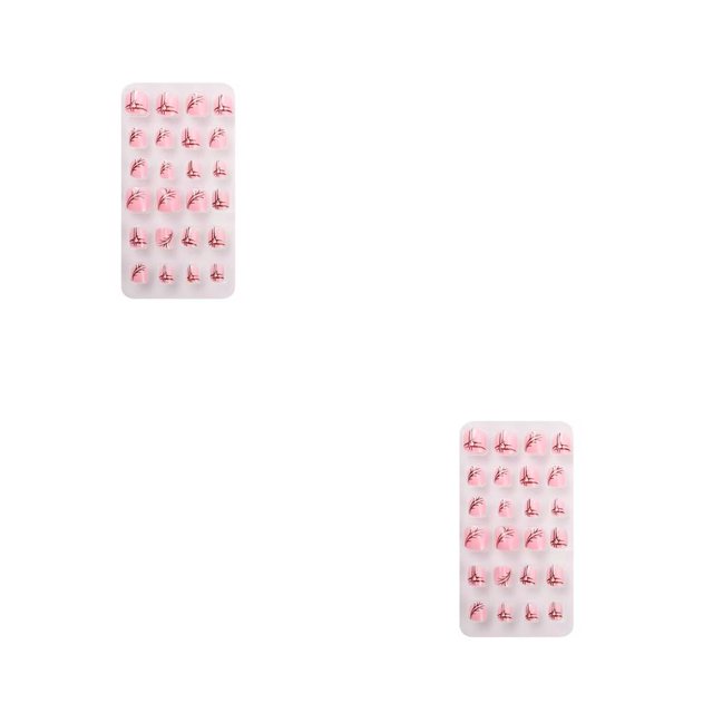 Juego de envolturas navideñas para uñas Vogacara calcomanías de arte PNT-16-09 2piezas