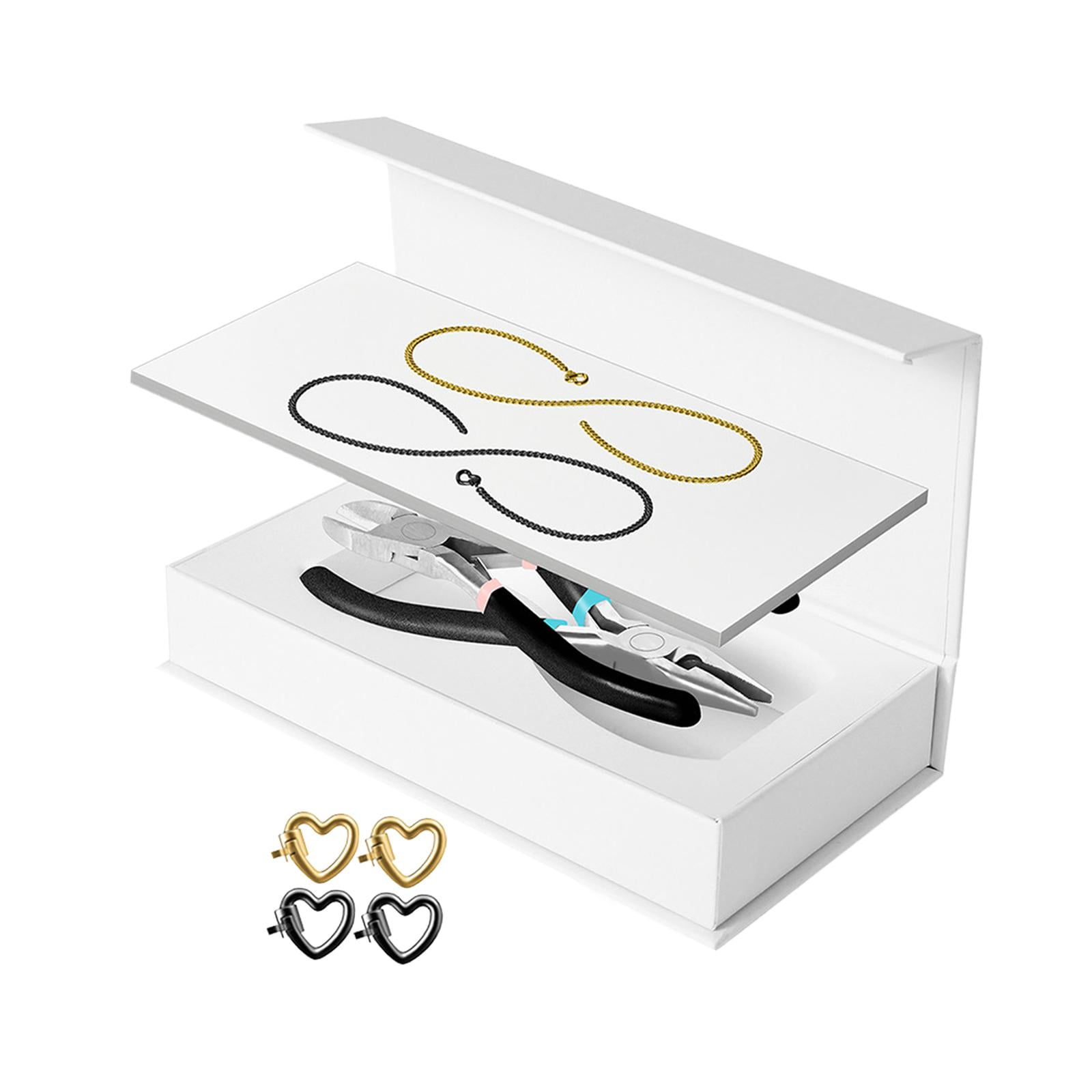 Milageto Permanent Bracelet Kit Bracelet Making for Couples for Summer Valentines Day 1 Black 1 Gold
