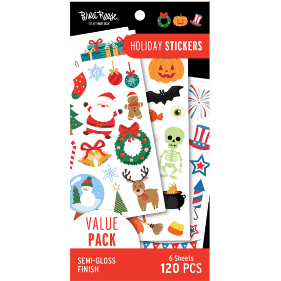 Brea Reese® Sticker Value Pack Pad - All Through the Year Holidays