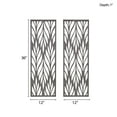 thumbnail image 4 of Grey Laser Cut Wood 2-piece Panel Wall Decor Set, 4 of 8