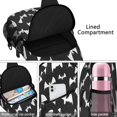 thumbnail image 4 of Sling Backpack,Spooky Halloween Pattern Sling Bag with Water Bottle Holder,Waterproof Sling Bag for Men/Women with Headphone Jack for Hiking,Travel, 4 of 6