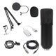 thumbnail image 2 of BM800 condenser microphone set computer recording anti-pop round net standard gold, 2 of 4