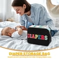 thumbnail image 5 of Oxford Cloth Portable Diaper Bag Ample Capacity Diaper Caddy Organizer Easy to Access Baby Accessories Organizer for Outdoor, 5 of 11