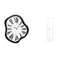 thumbnail image 1 of Reloj de pared,Reloj de pared interior nórdico con números romanos,Relojes distorsionados Reloj electrónico de lujo moderno,Mesa auxiliar redonda,Mesa auxiliar redonda de acrílico, 1 of 8