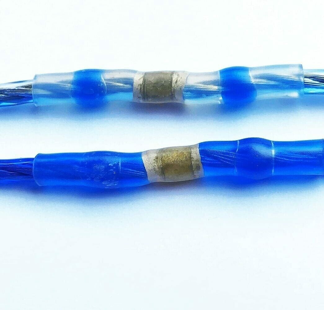500pcs 16-14AWG Wire Connectors Heat Shrink Solder Seal Sleeve Butt Terminals