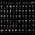 thumbnail image 2 of SUMMIT-Nail Art Studs Kit, 2 boxes Multicolor 3D Charms Flower Butterfly Snake Rabbit Diamond Cute Nail Jewels for DIY Decoration with Pickup Tools, 2 of 14