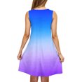 thumbnail image 5 of Levmjia Womens Sleeveless Floral Dress Casual Summer Cotton Spaghetti Strap Round Neck Loose Fit Beach Vacation Sun Dress Multi Color Option, 5 of 5